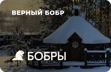 Скидочная карта Верный Бобр