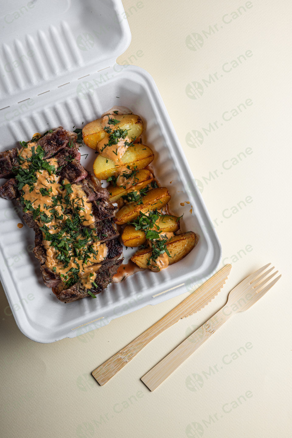 ланч бокс из сахарного тростника 1200мл