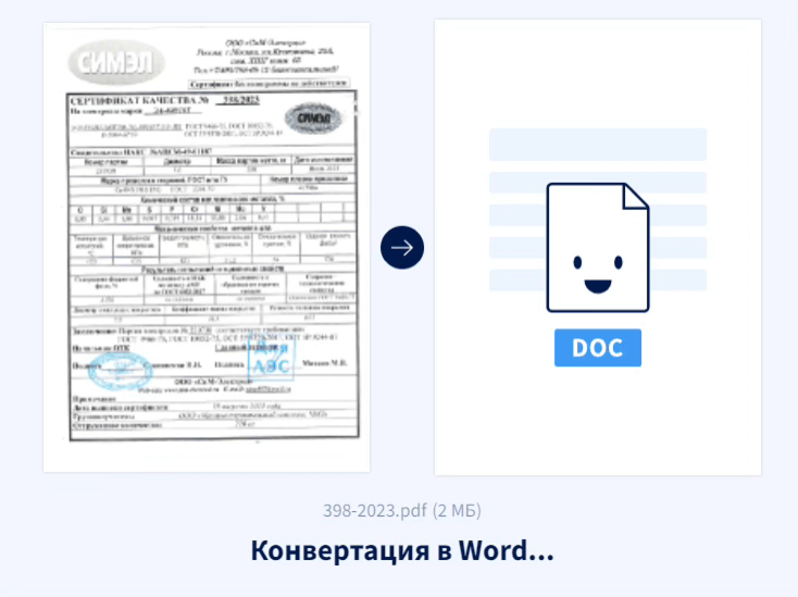 Верстка документов в бюро переводов Elefteria