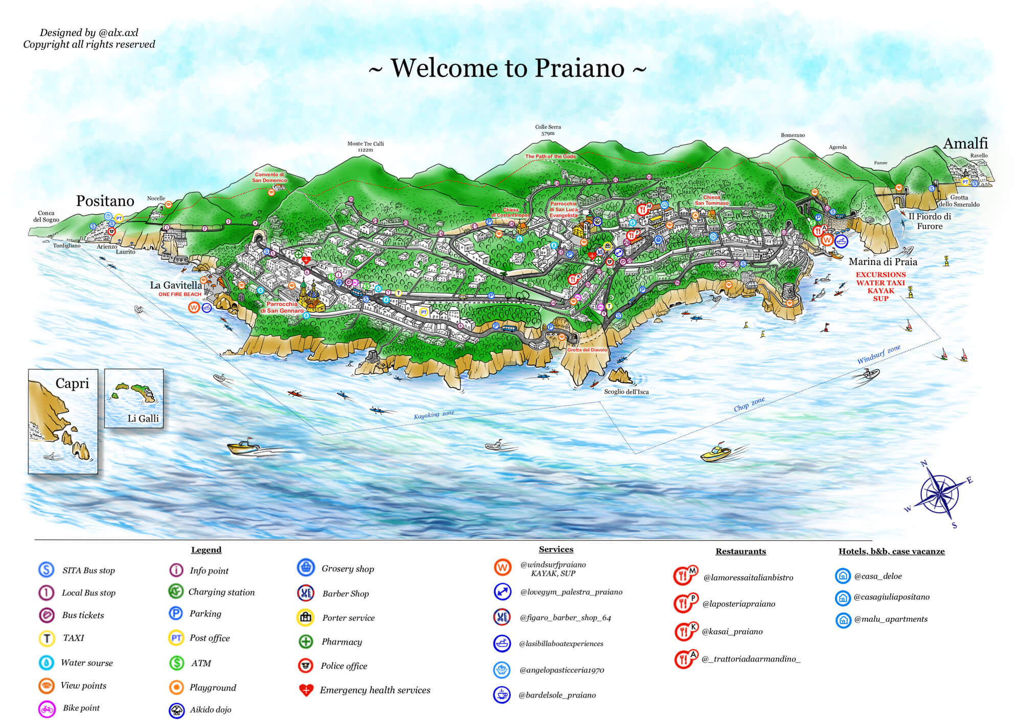 POSITANO MAP