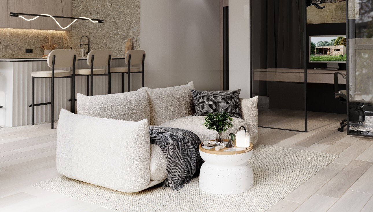 мягкий диван для маленькой гостиной