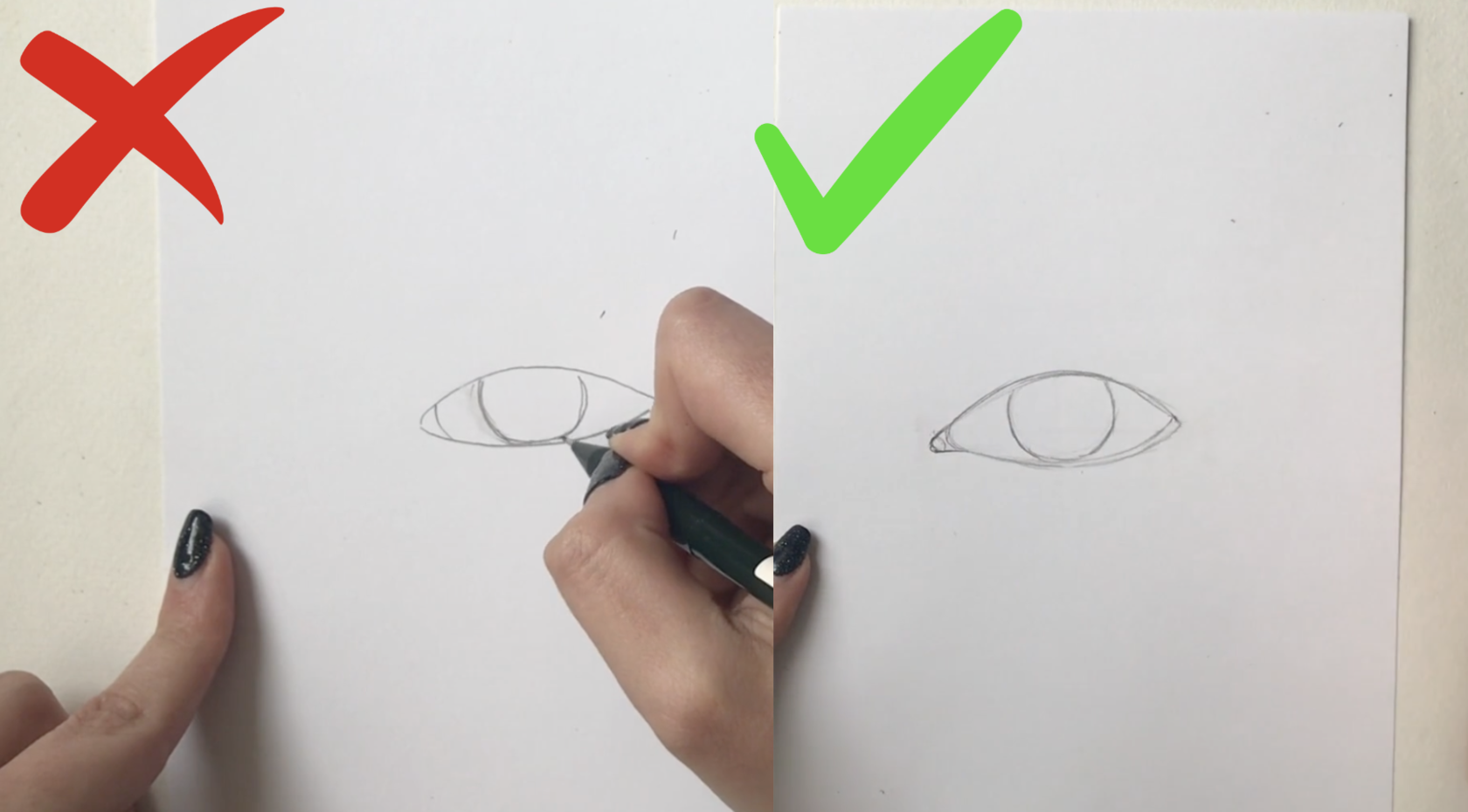 Как нарисовать глаза шаг за шагом