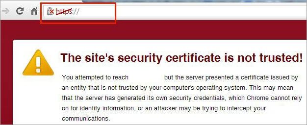 незащищенный протокол HTTP