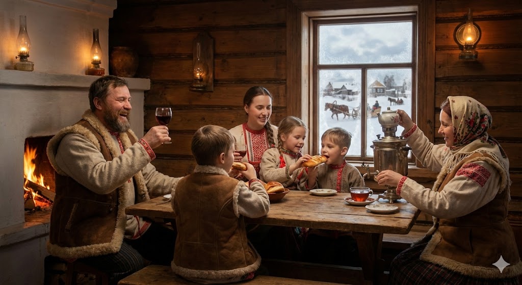 Традиционное застолье на Ивана Бражника 20 января