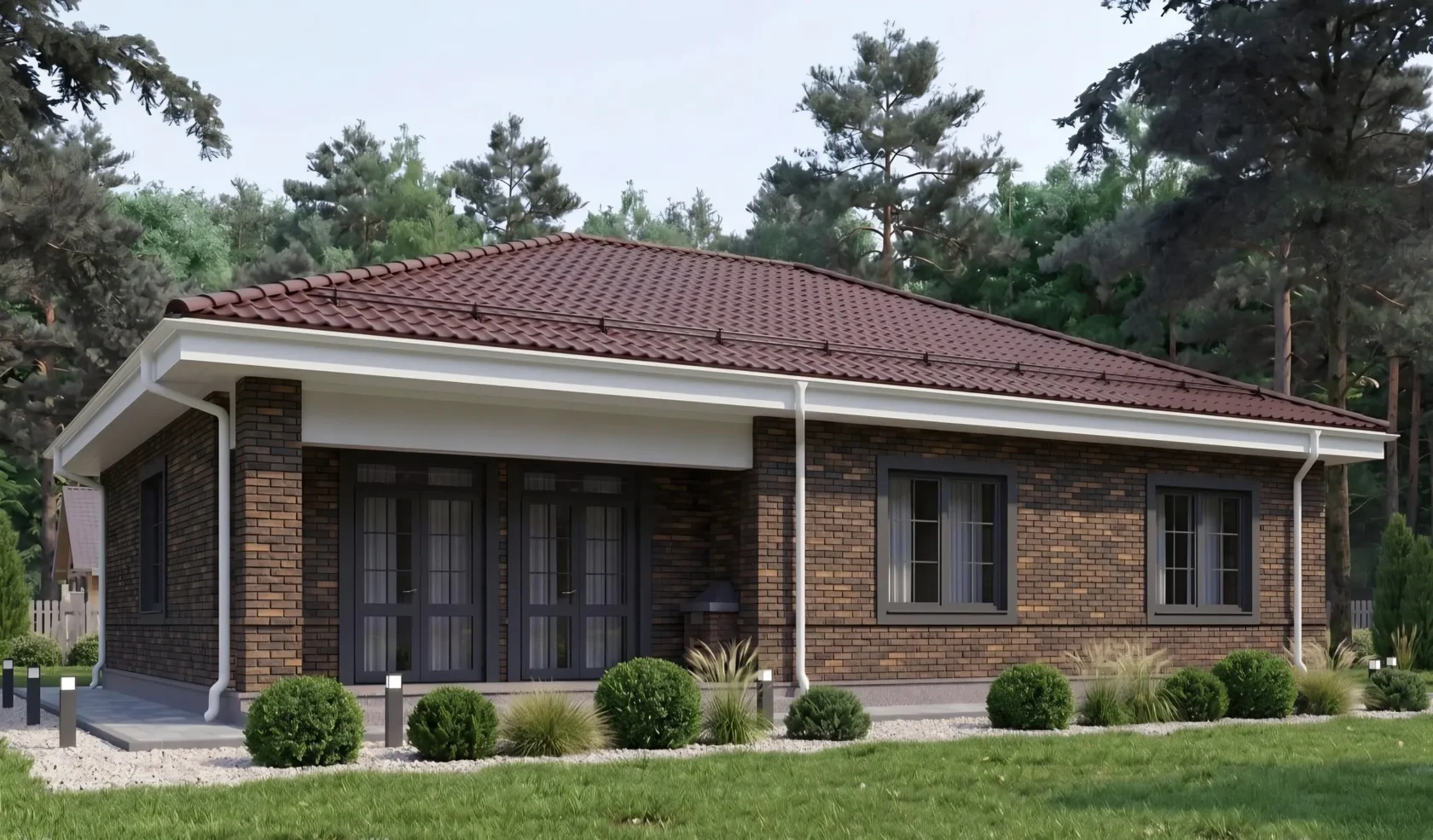 Проект одноэтажного дома C-109, 108.76 м²