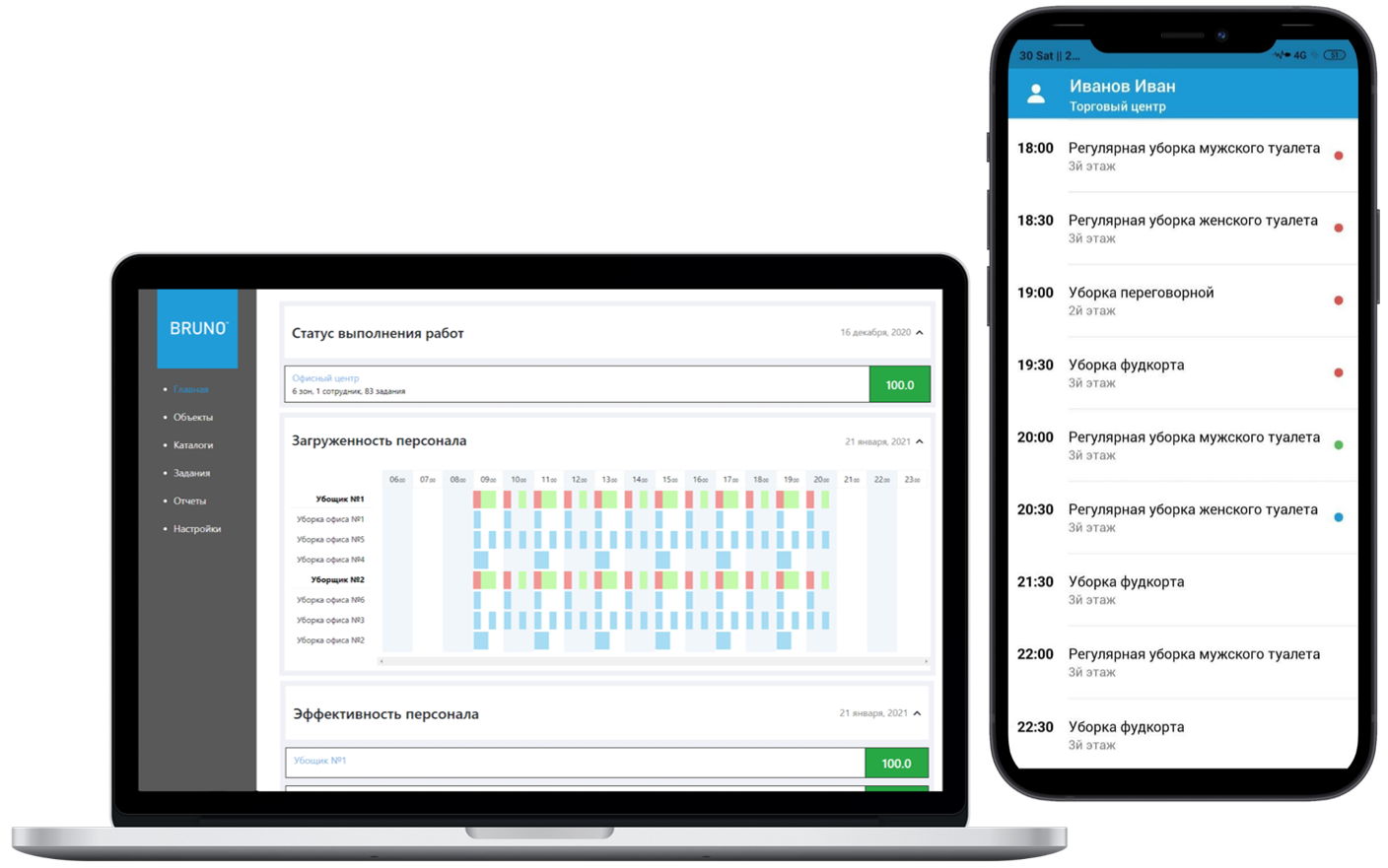 Программа iqonnect управление клинингом со смартфона или пк