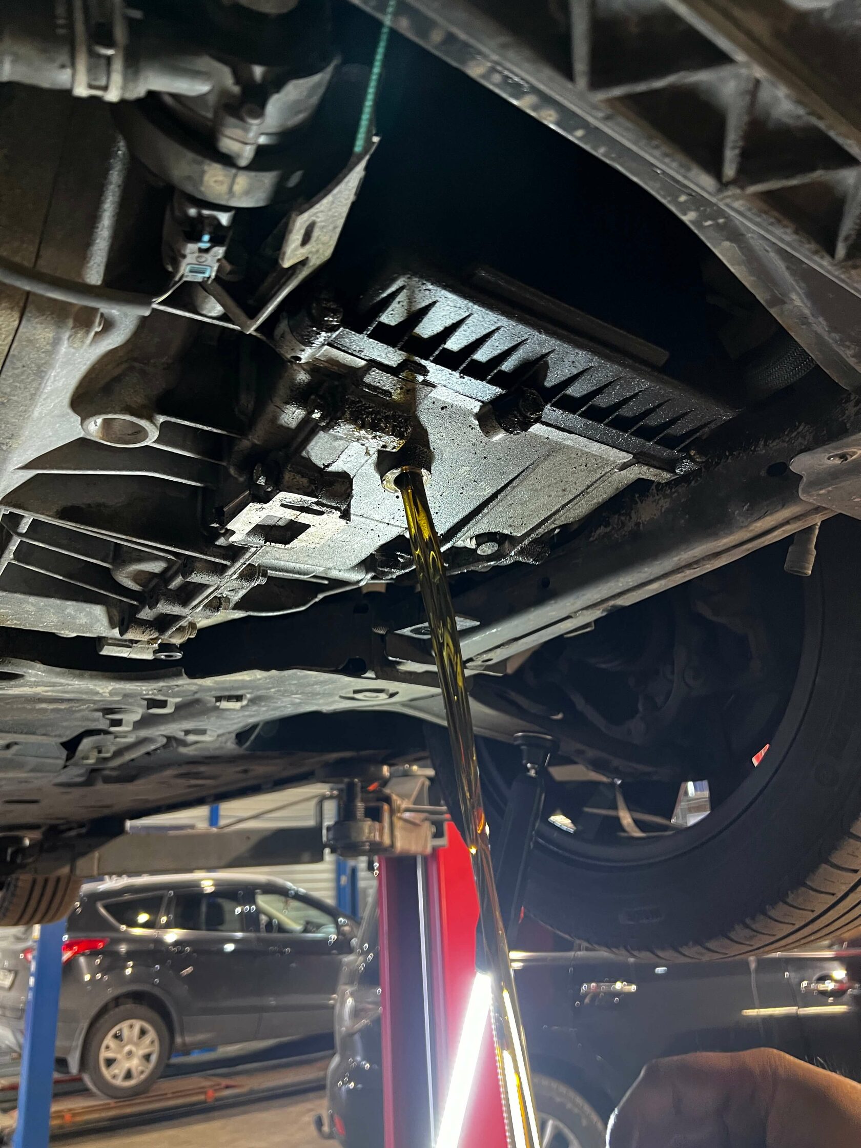 Слив масла из первой секции 6DCT450