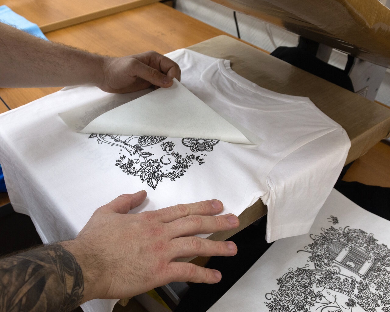 Печать шелкографией на футболках