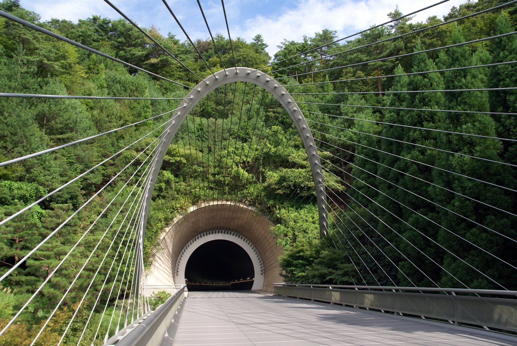Miho Museum, Japan (A museum built inside of a mountain by I.M Pei