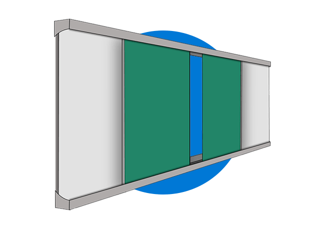 раздвижная рельсовая система досок