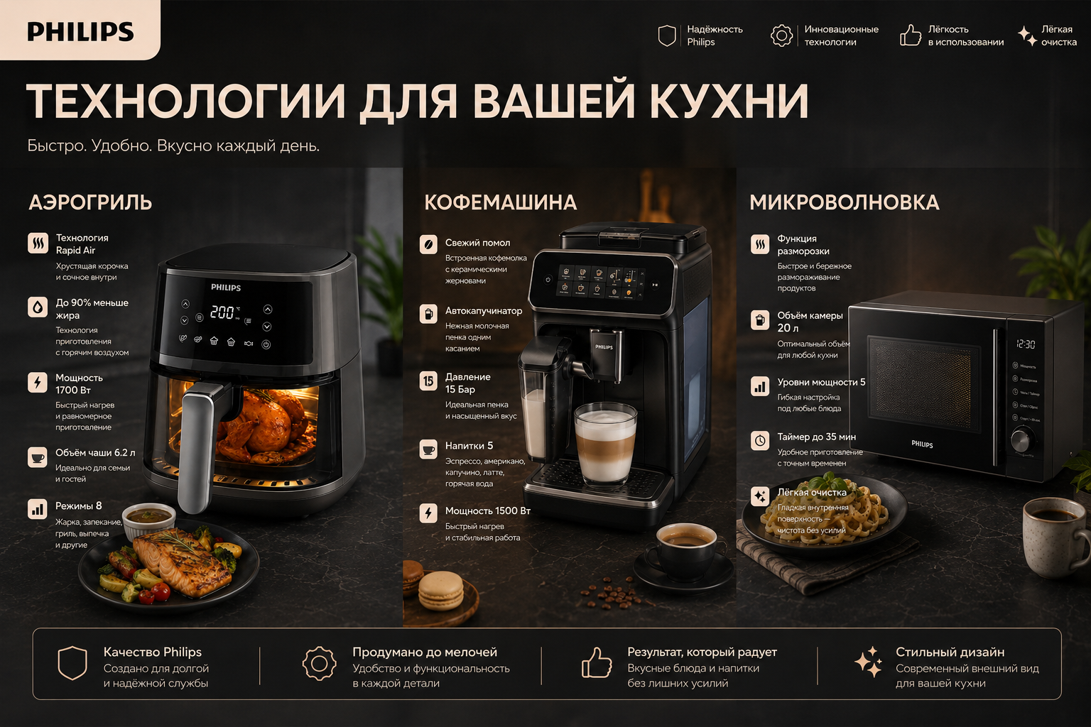 Обложка кейса с карточками товаров Philips