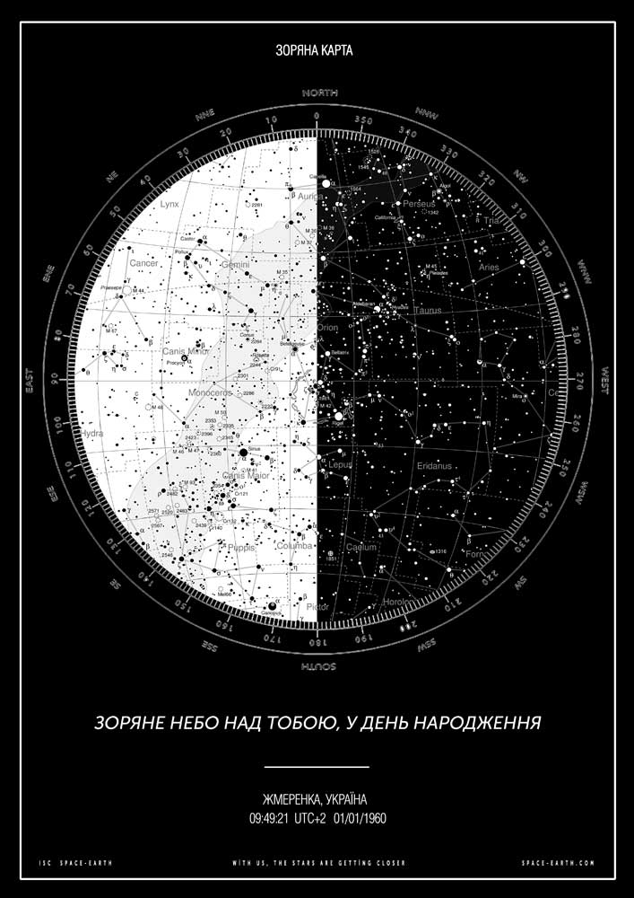 Звездная карта текст