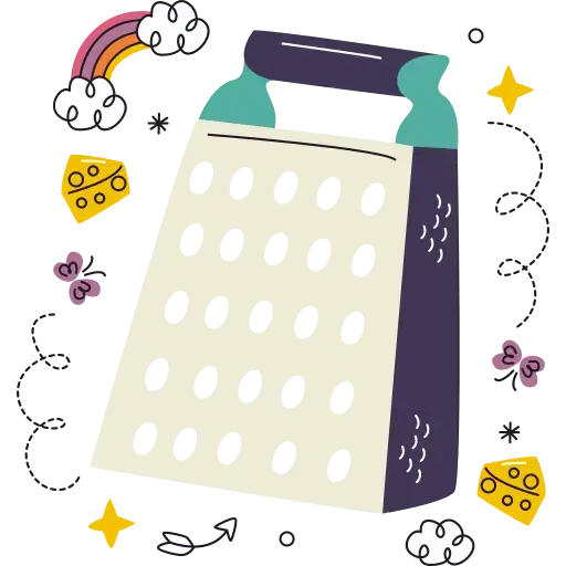 grate cheese