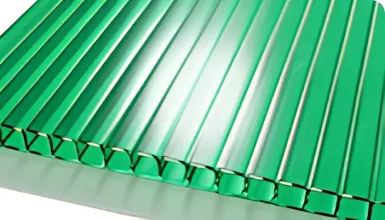 зеленый сотовый поликарбонат