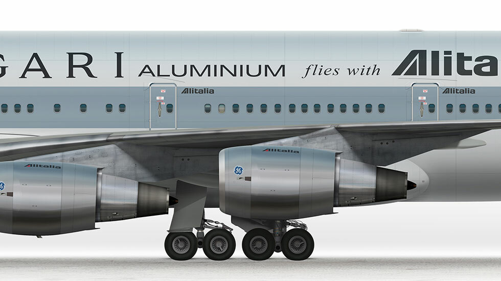 2024好評アエロクラシクス [ AC- I-DEMF ] B747-243BM Alitalia - Portofino - ( 1/400 ) Aeroclassics 民間航空機