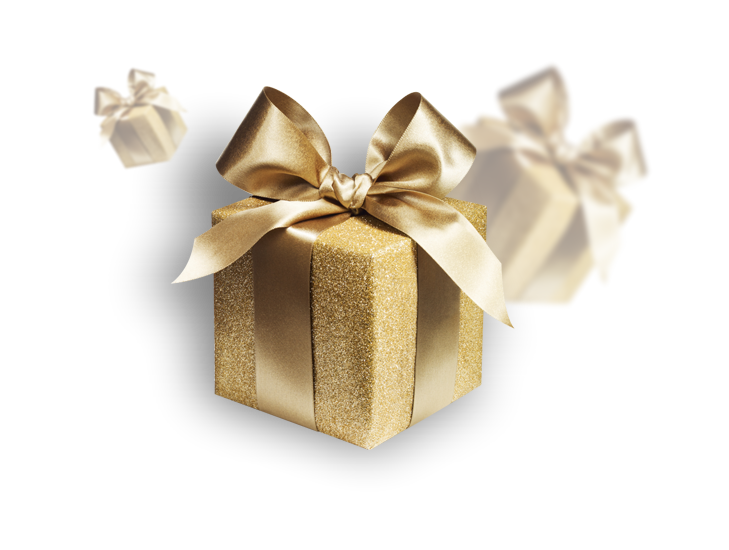 First gifts. Подарок. Подарок без фона. Коробка с бантиком. Золотой подарок.