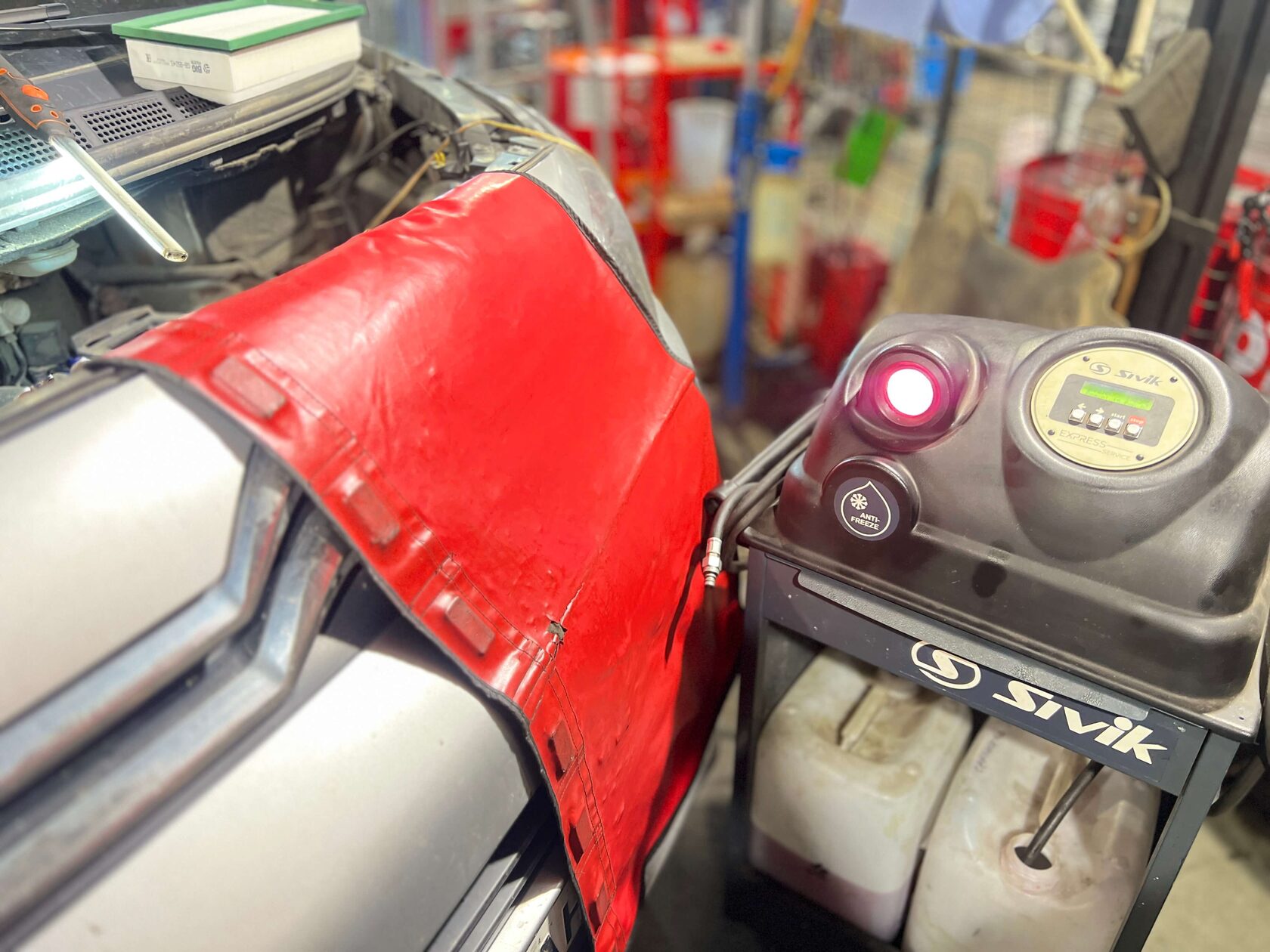 Замена антифриза аппаратная успешно завершена