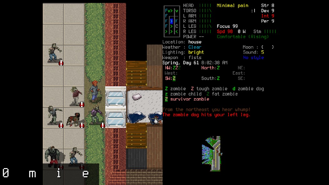 Cataclysm: Dark Days Ahead, a free open-source turn-based post-apocalyptic survival roguelike running on Android