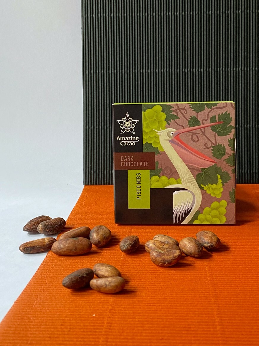 Amazing Cacao: шоколад с Какао-крупкой из какао-бобов Перу 75%