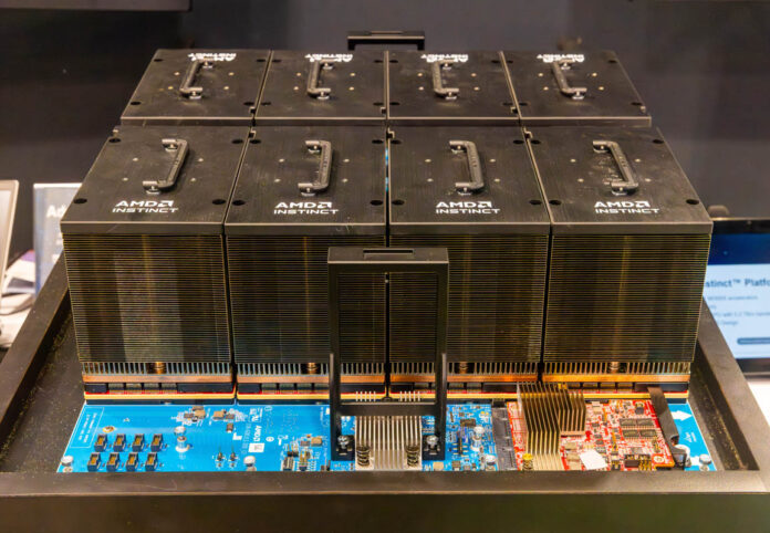 AMD Instinct MI325X 8 GPU Connector Side 1