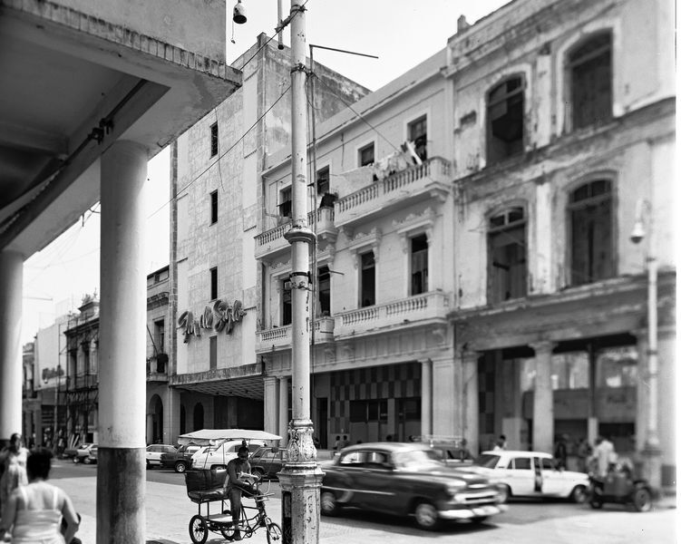 Old Havana Street. Havana. 2007. BW Negative 4×5 inch.