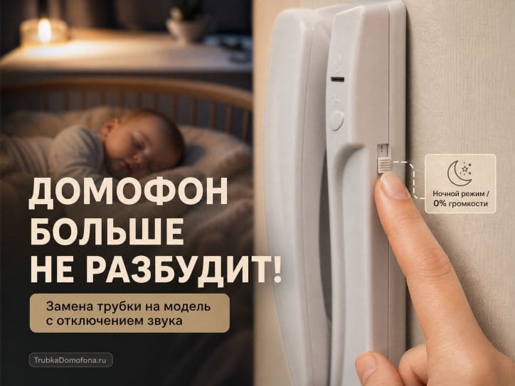 Замена трубки домофона с регулировкой громкости: выбираем аппарат с возможностью отключения звука