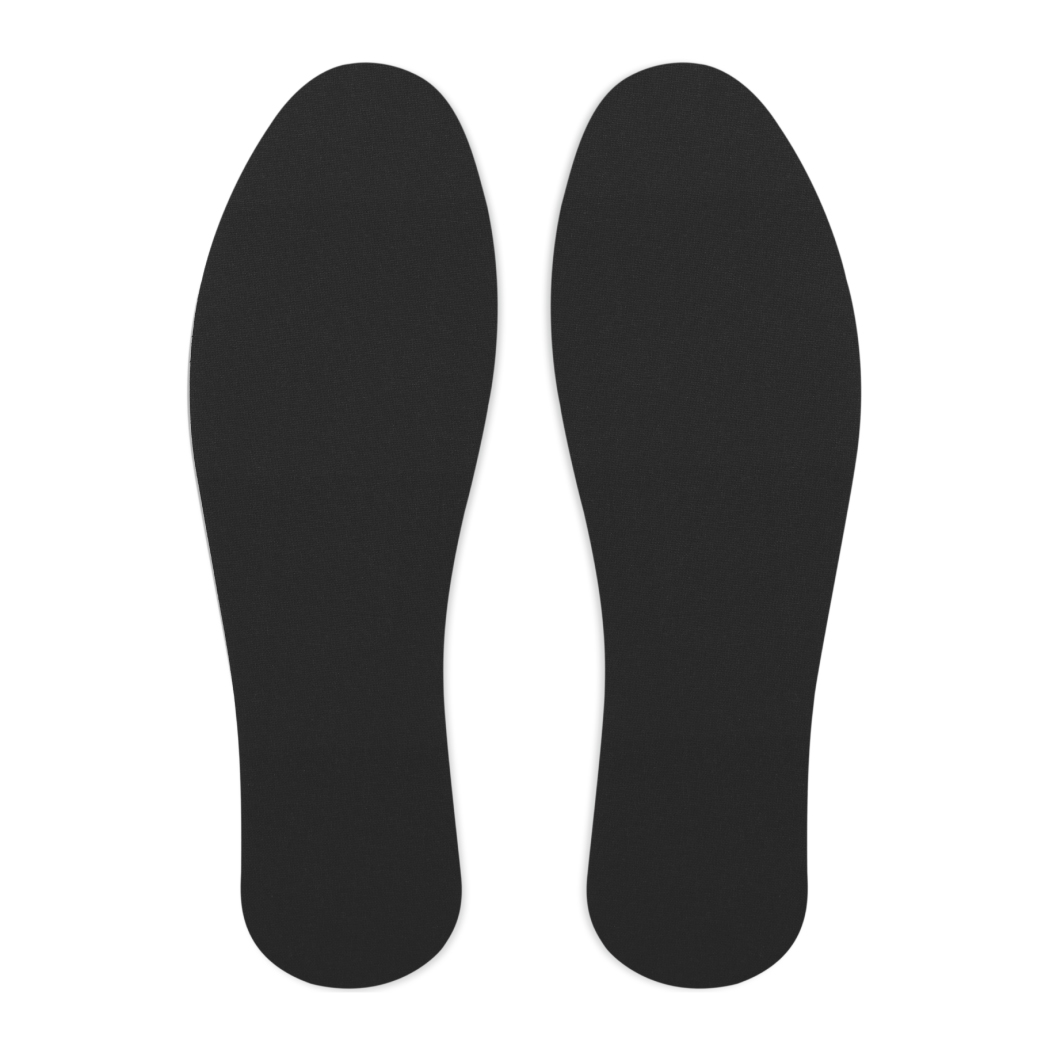 Стельки для обуви Штрих антибактериальные и универсальные из латекса с углем внутренняя сторона