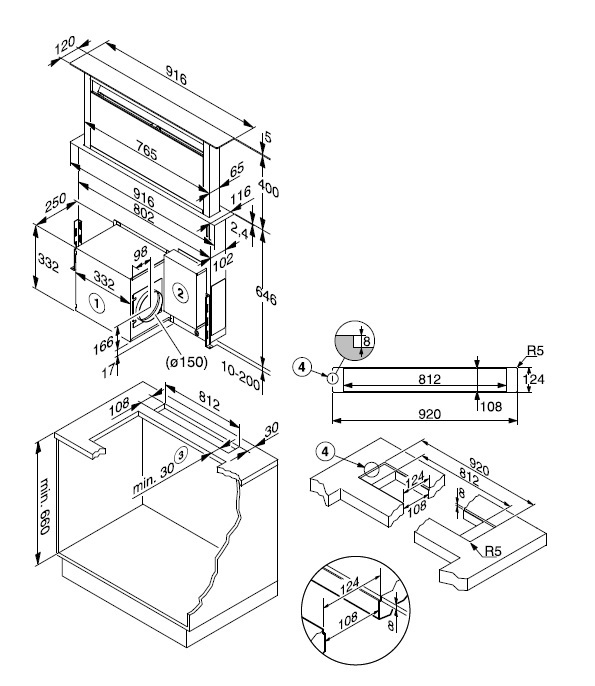 Схема миле. Вытяжка Miele da 6890. Miele вытяжка da6890 сталь. Da6890 схема встраивания. Вытяжка Miele da 6890 levantar схема встраивания.