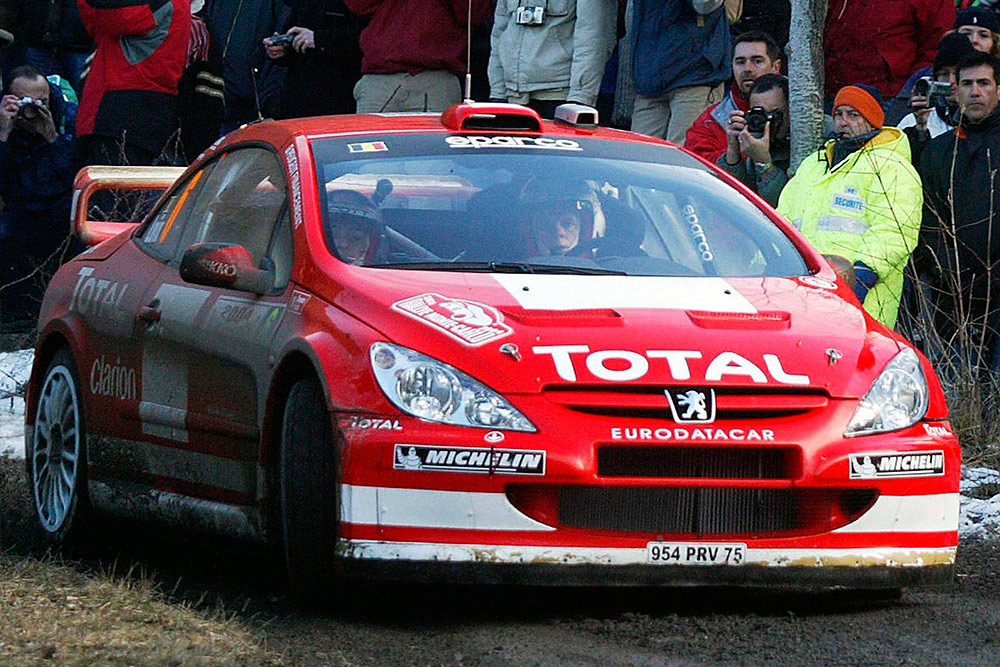 Фредди Лойкс и Свен Сметс, Peugeot 307 WRC (954 PRV 75), ралли Монте-Карло 2004