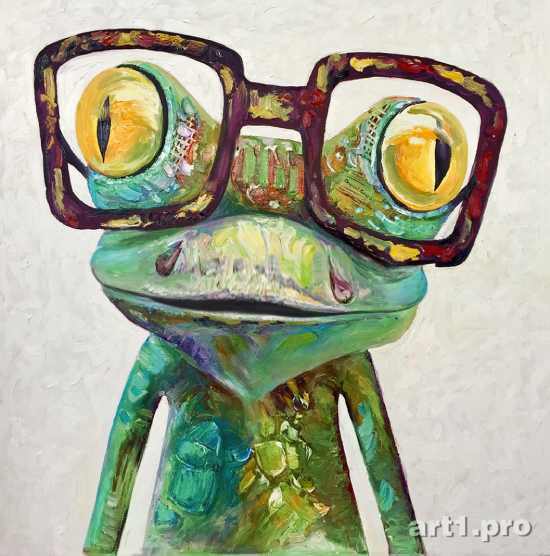 картина маслом купить лягушка
