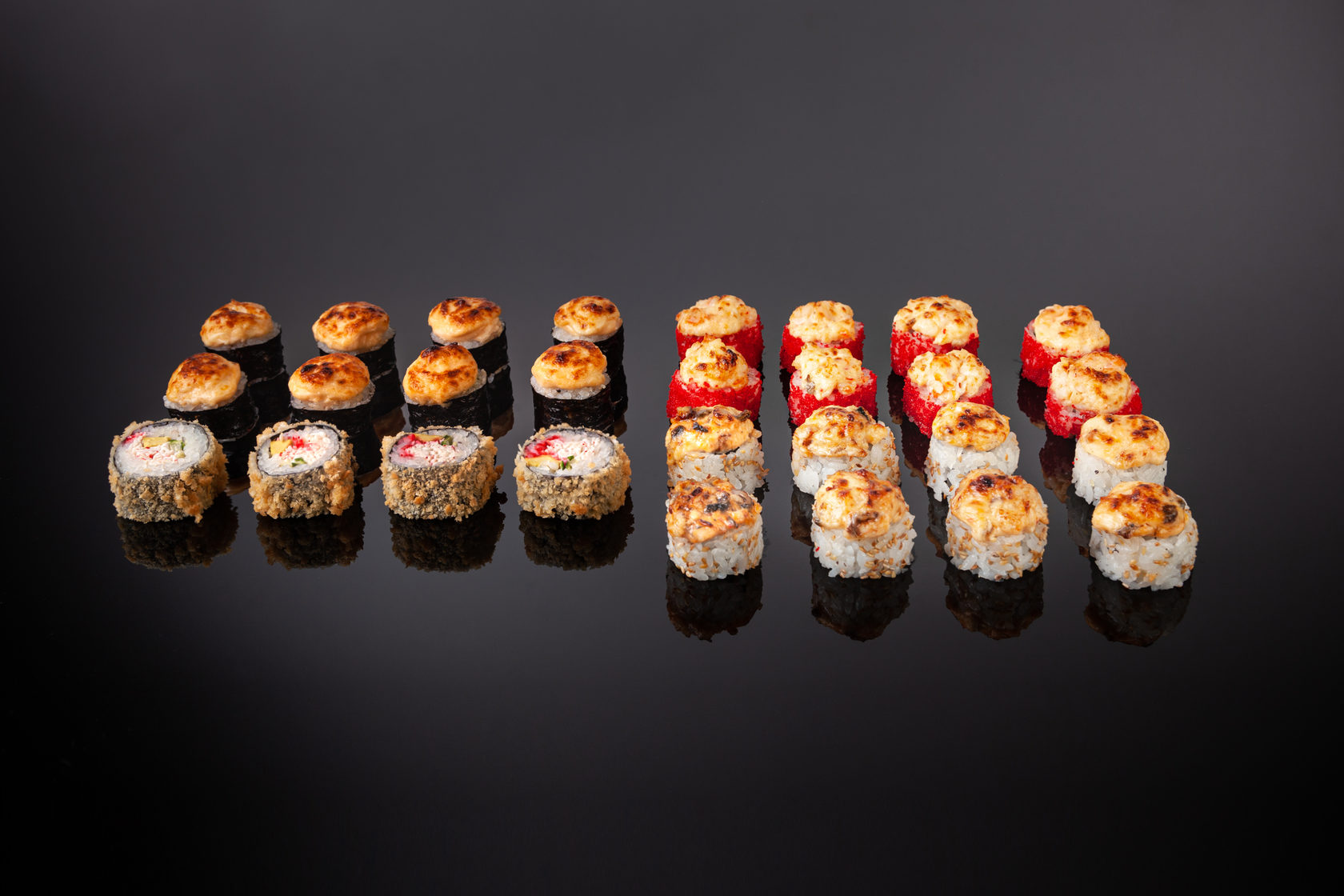 Запеченный набор суши фото 101