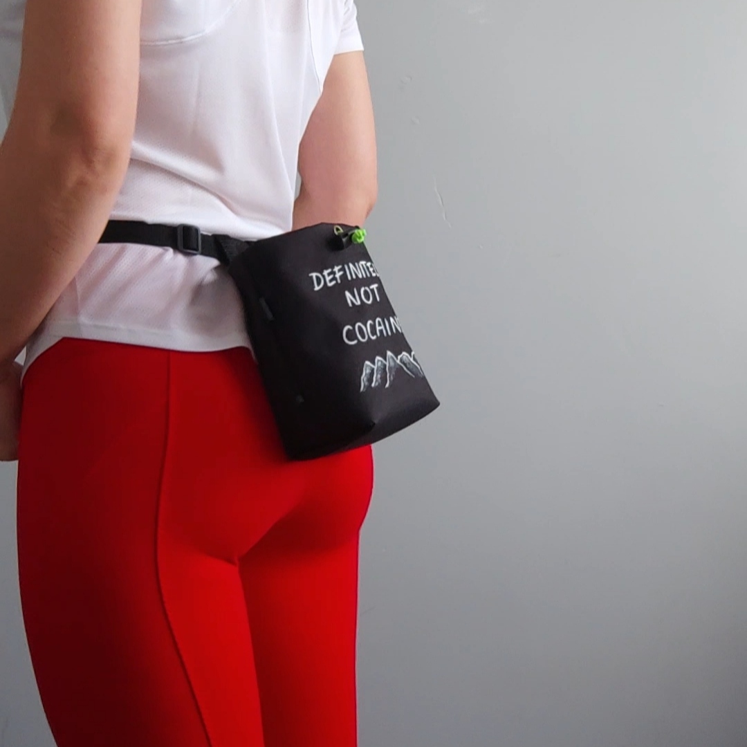 Rock climbing chalk bag