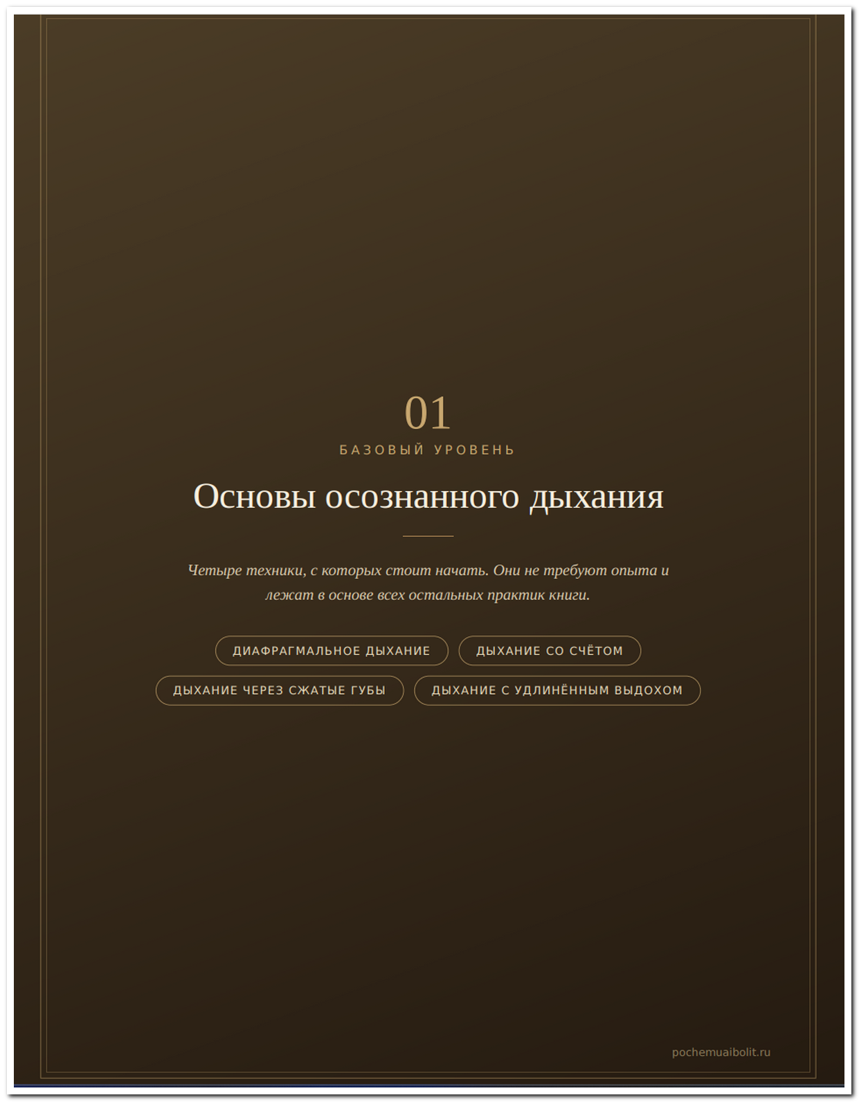 Страница раздела книги