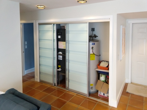Ac Doors Pivot Bi Fold Glass Louvered Doors For Ac Closets