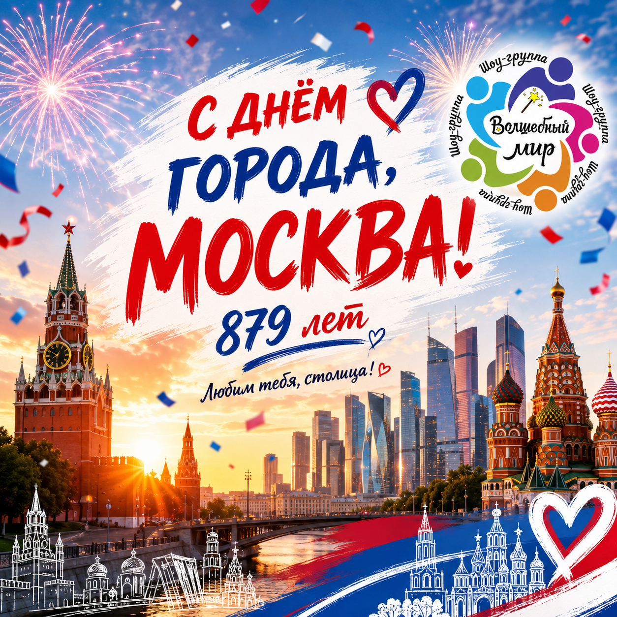С Днём города, Москва! 879 лет