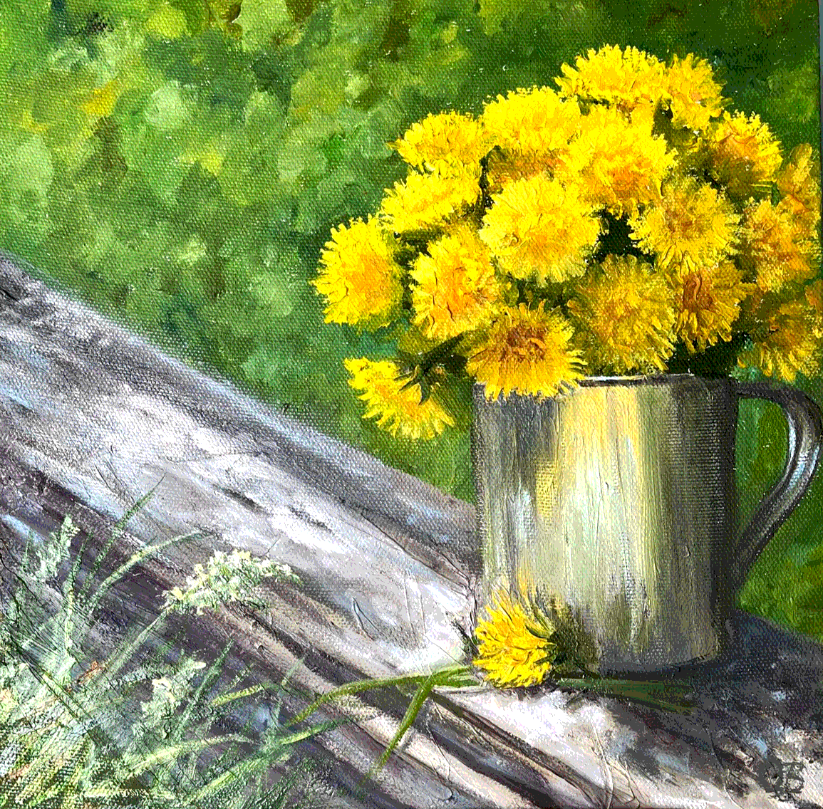 Картина на заказ &quot;Одуванчики&quot; от художника Ольги Васильковой