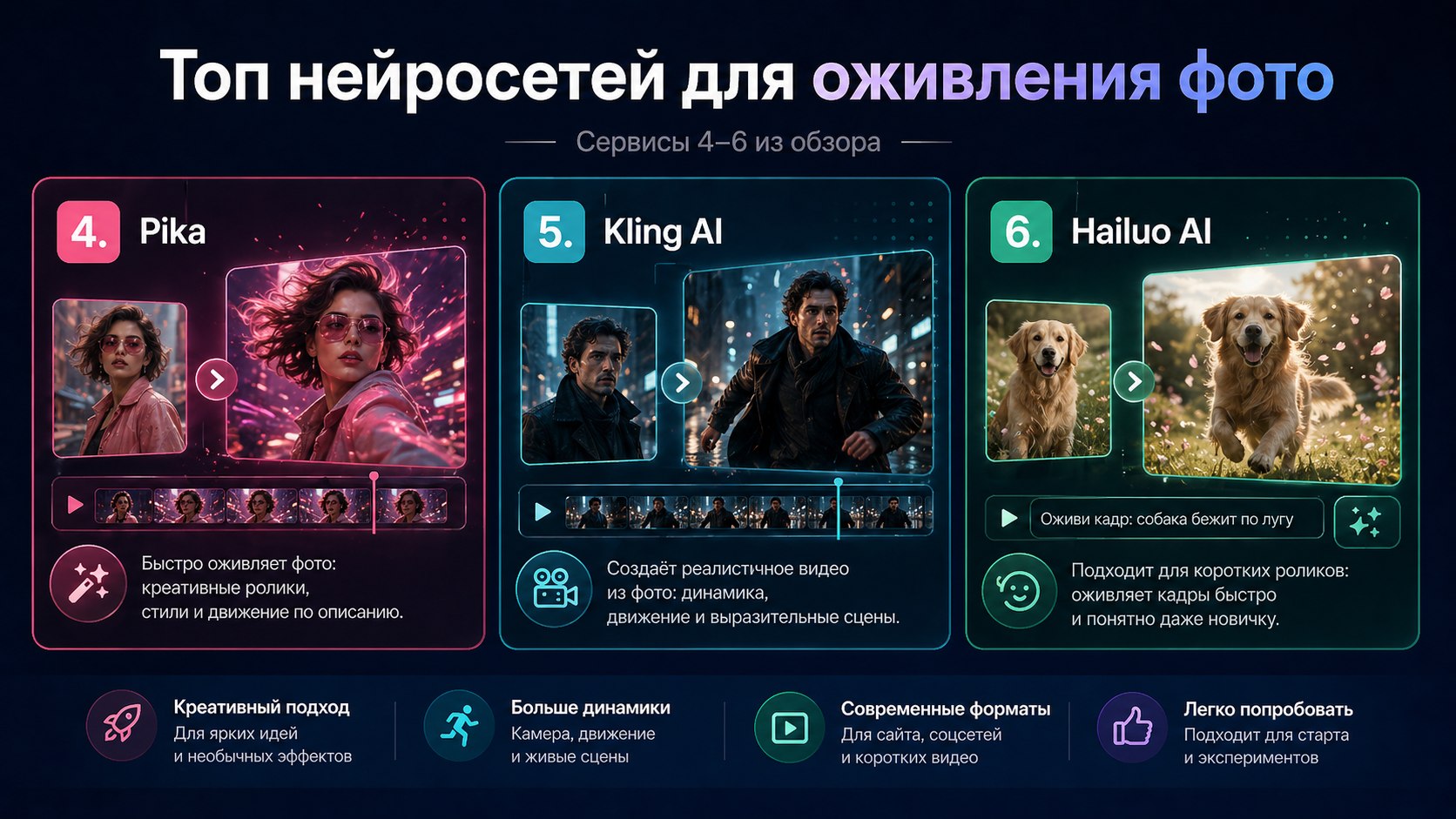 Топ-10 нейросетей для оживления фото