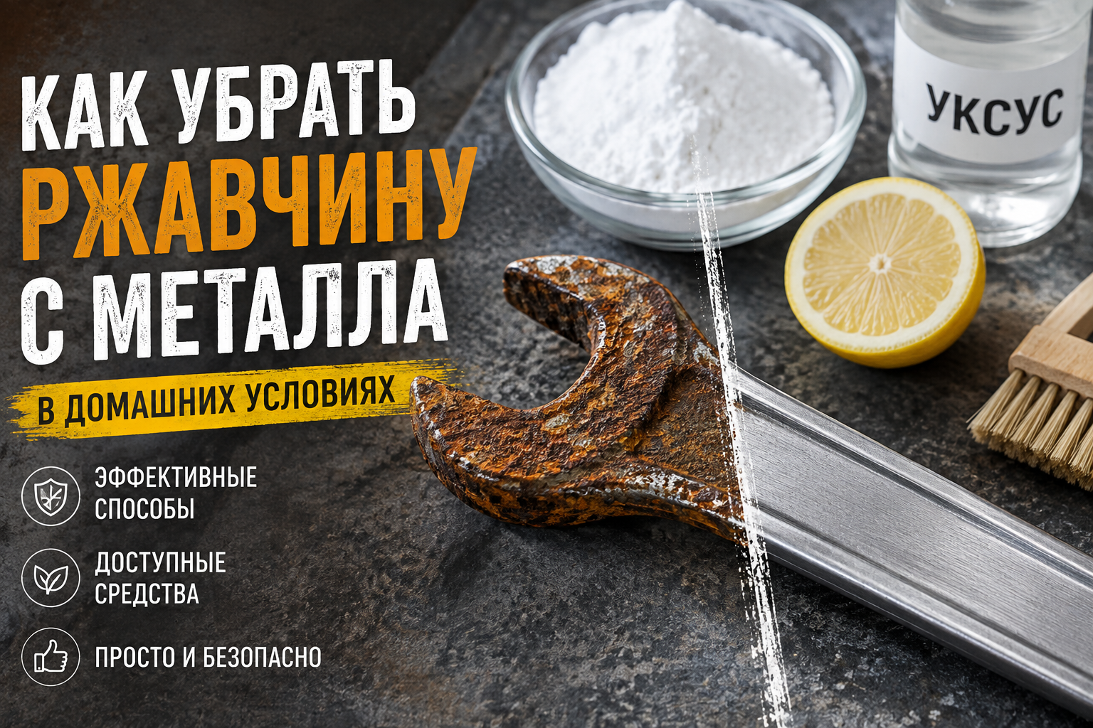 Как убрать ржавчину с металла