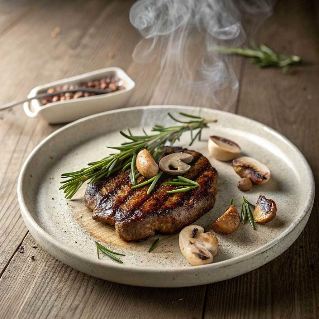 Грибной стейк как мясо