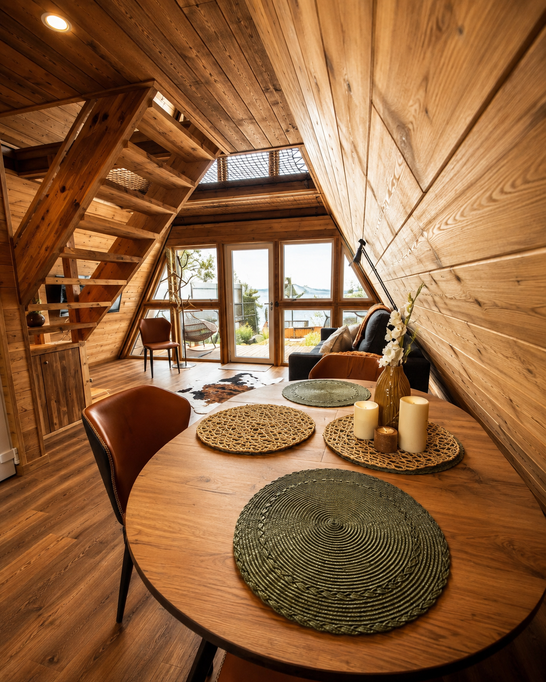 Интерьер A-frame RETREAT