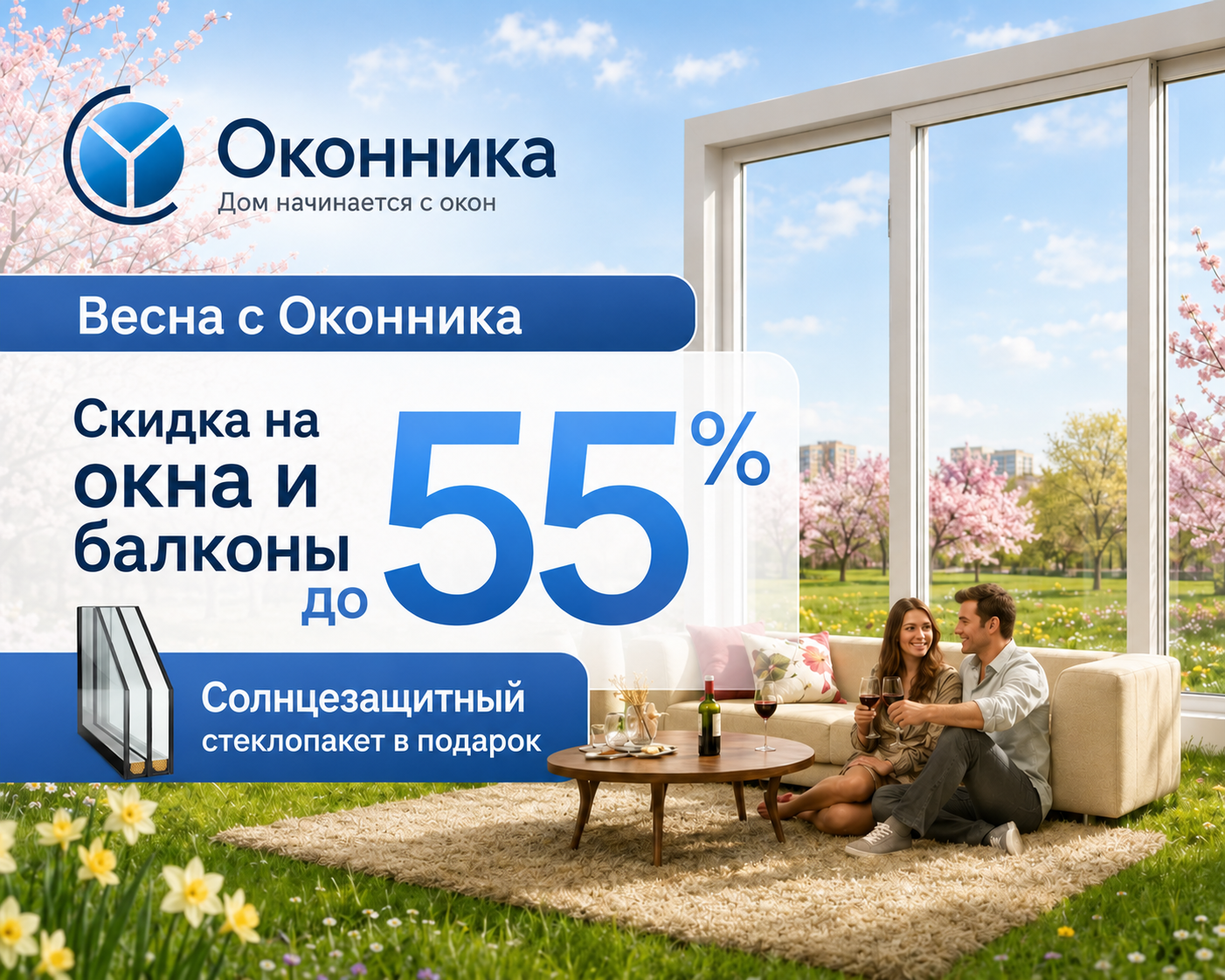 Окна ПВХ — Оконника