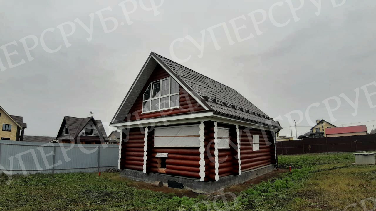 Сруб бани в Саранске