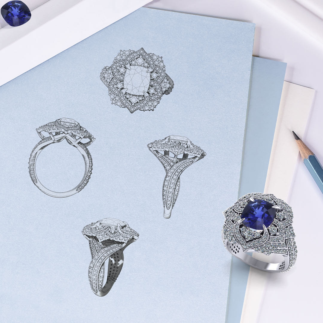 Помолвочное кольцо на заказ