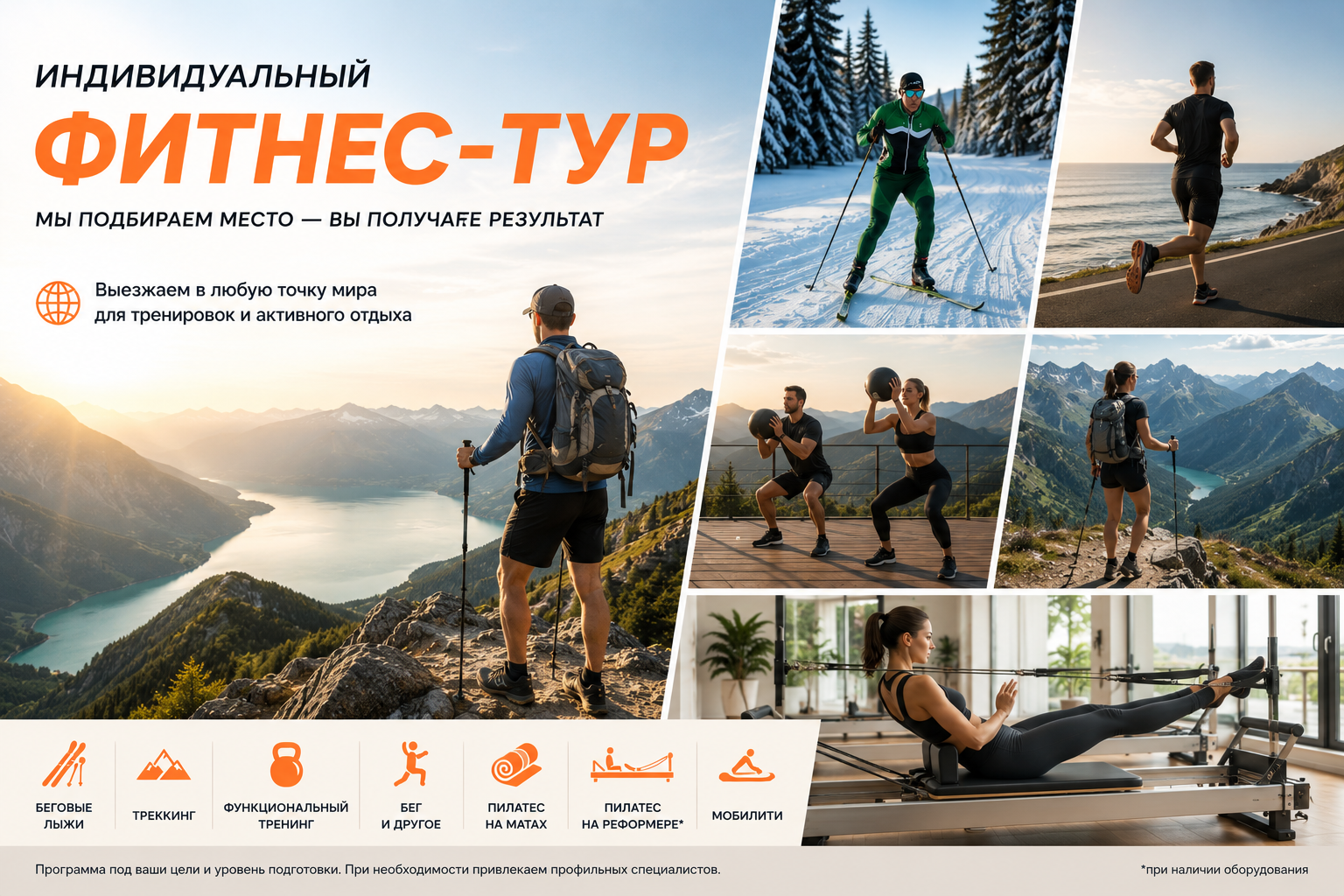 Индивидуальный фитнес-тур AirFit — выезжаем в любую точку мира