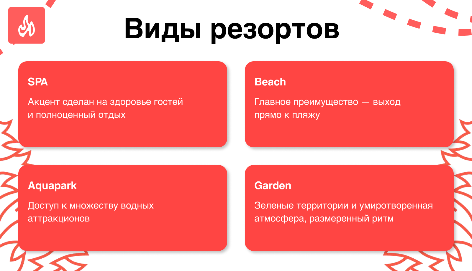 Виды резорт-отелей