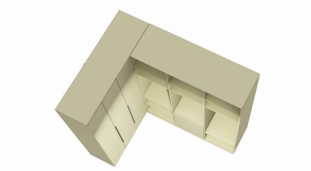ГАРДЕРОБНАЯ «ЭЛЕГАНС»: 3D-ракурс и размеры