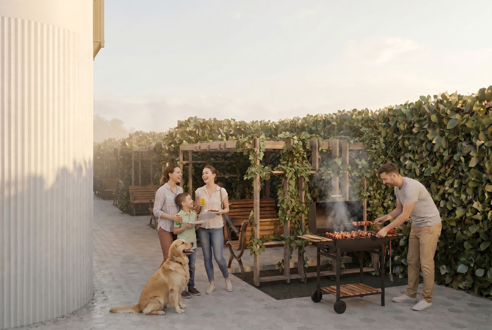 Barbecue and social area – Zen Gardens, Bar