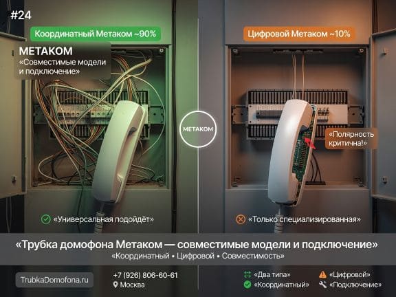 Трубка домофона Метаком: совместимые модели и подключение