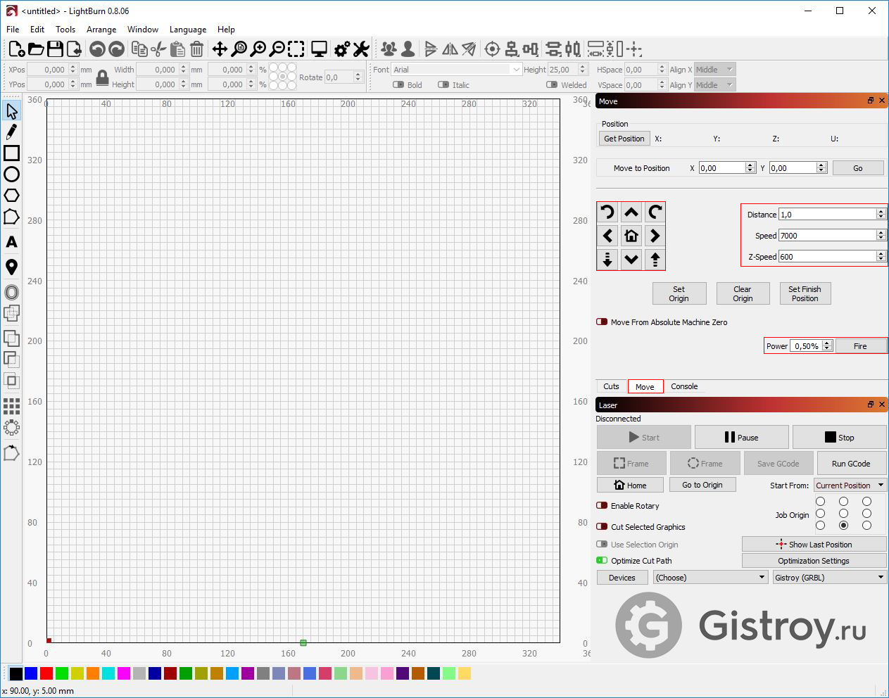 Lightburn 1.4 03. Настройка Lightburn для печати по контуру. GRBL Lightburn. Разметочная таблица Lightburn. Lightburn как настроить изображение для лазерной гравировки.