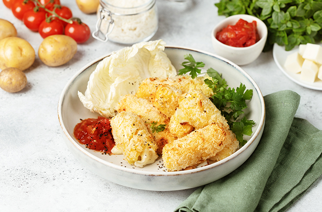 Картофельные крокеты с сыром – рецепт приготовления с фото | Elementaree
